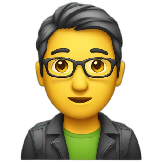 developer in laptop programing emoji