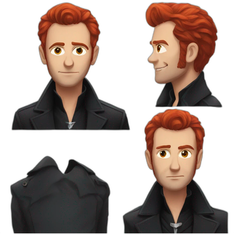 Crowley red hair good omens emoji