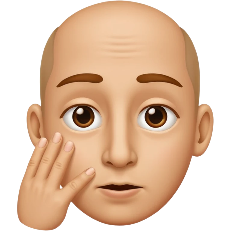 Two fingers in the nose emoji