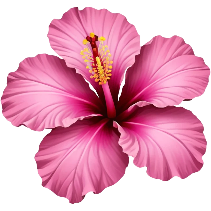 pink and brown hibiscus emoji