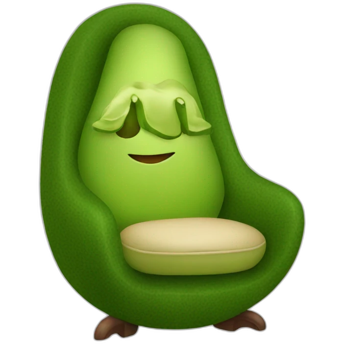 Avocado-armchair emoji