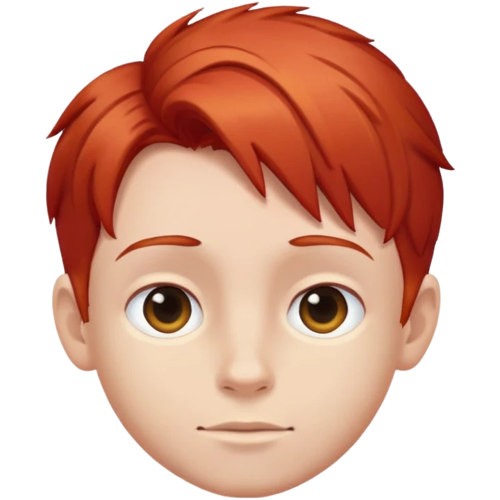 Boy with red hair emoji