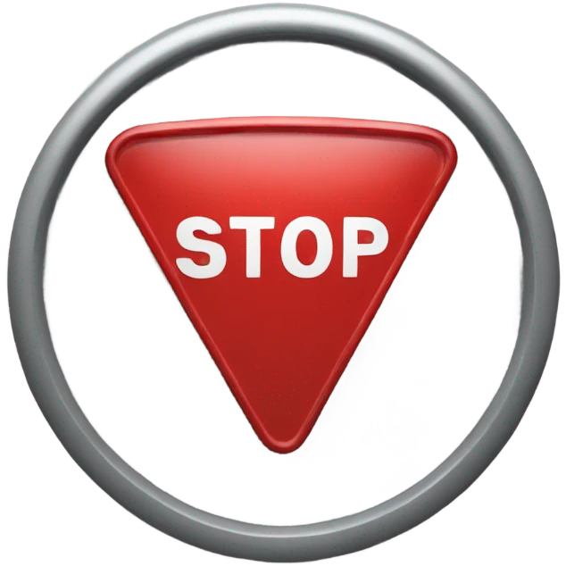 stop sign emoji