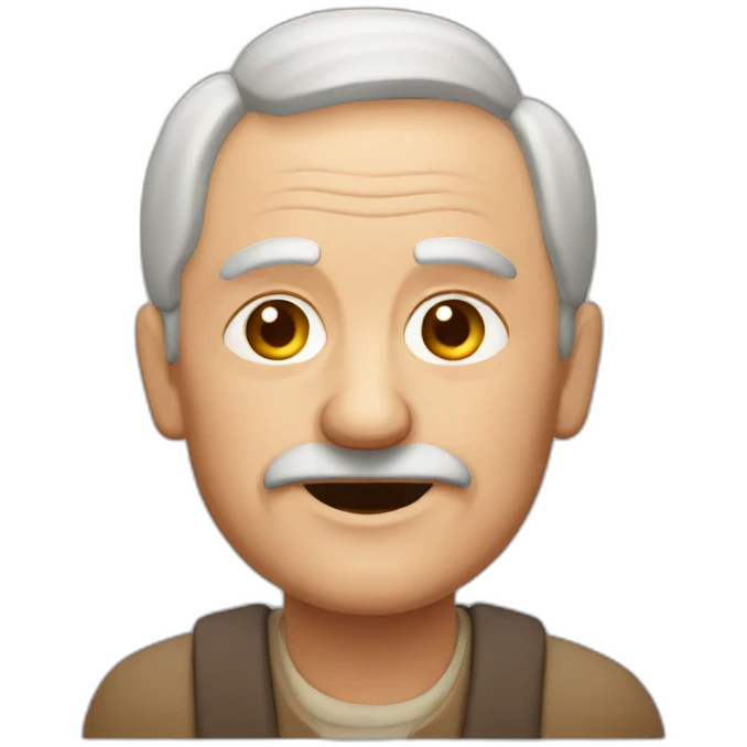 latvian old man work with clay emoji