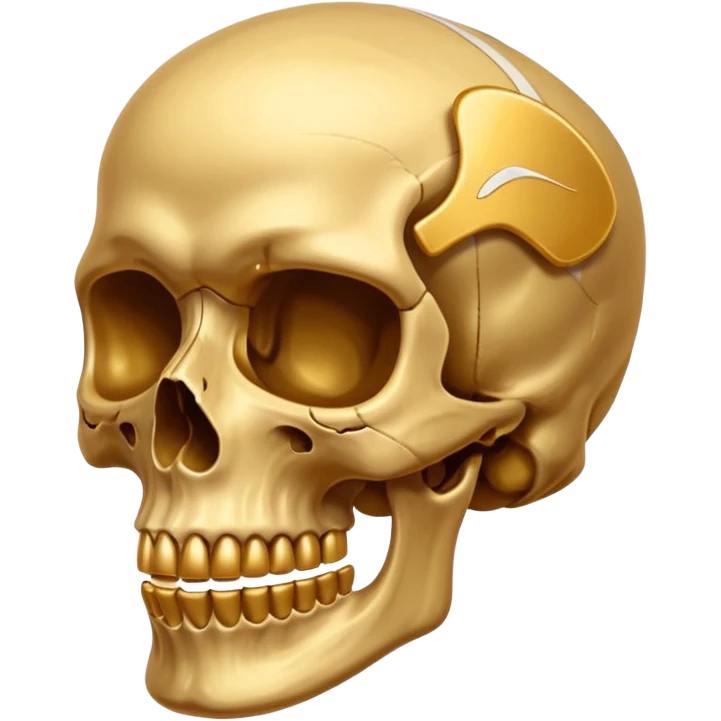 skull in gold nike  emoji