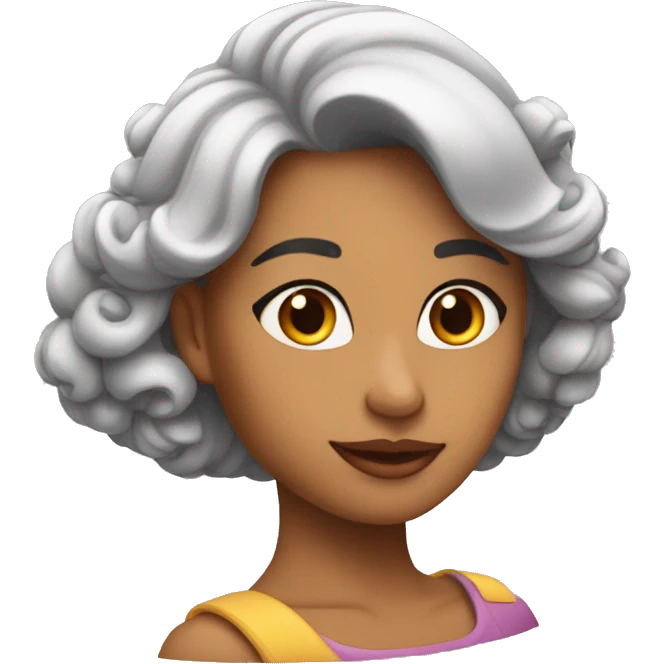 Una mujer muy enamorada emoji