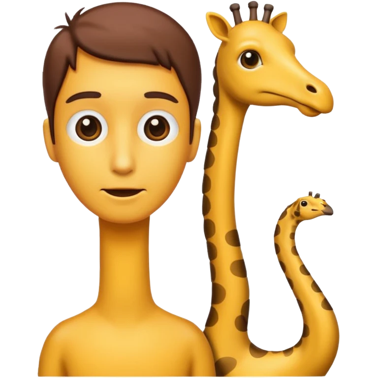 Long neck human emoji