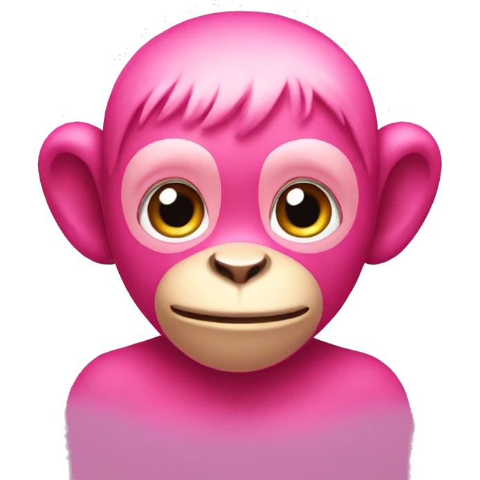 pink monkey emoji