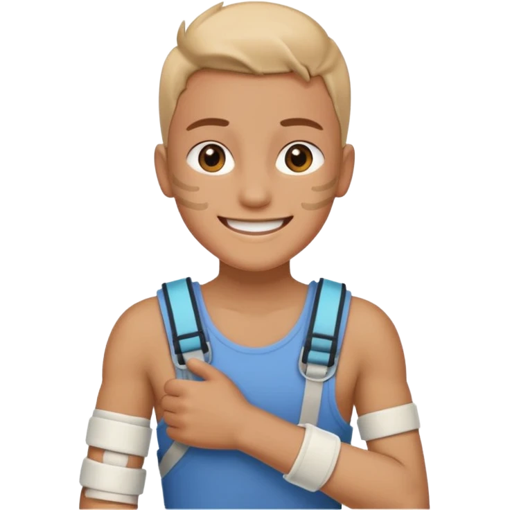 Ich fühle mich fröhlich, weil ich taglich positive Lust habe. Außerdem habe ich gestren Unfall gemacht. Uhhh aber … ich bin stark 💪🏼🦿🦾 emoji