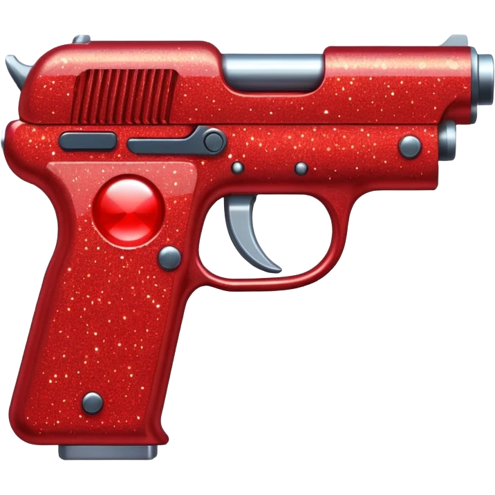 red glitter gun emoji