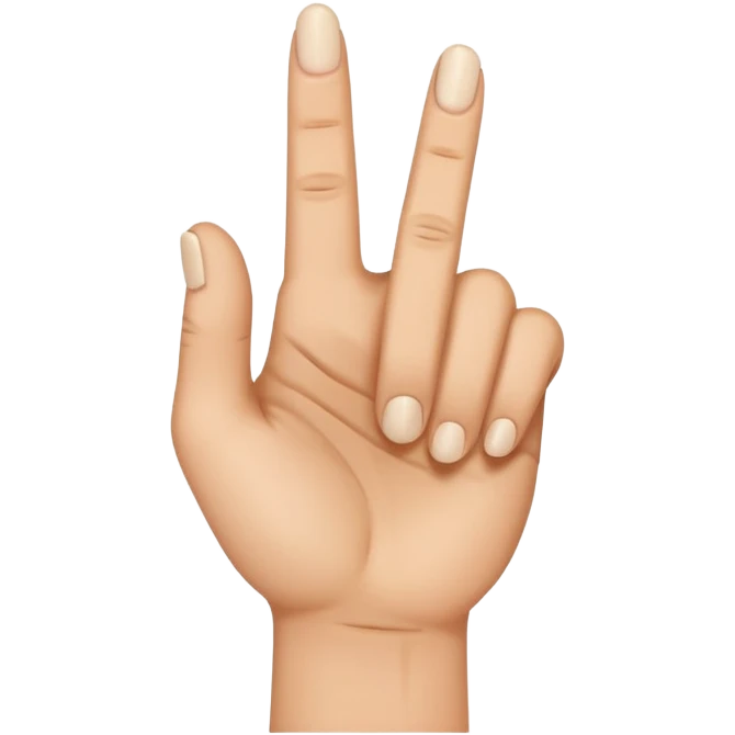 Emoji showing middle finger emoji