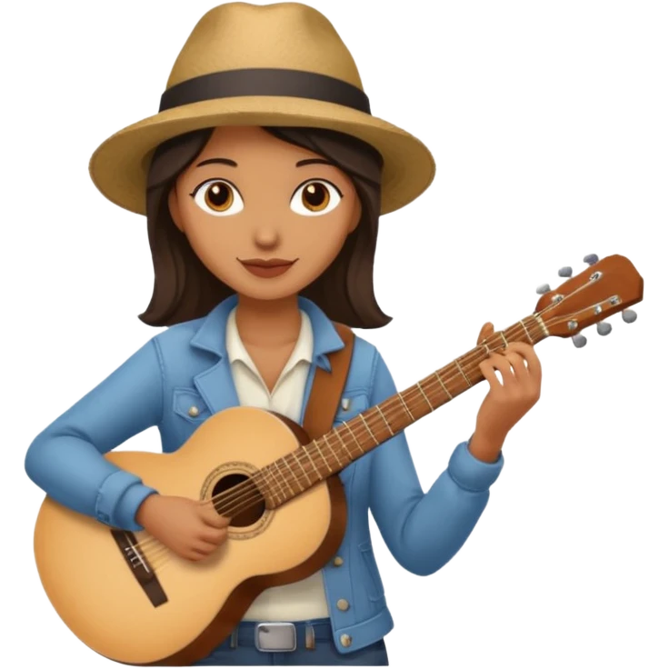 woman Street Musician emoji