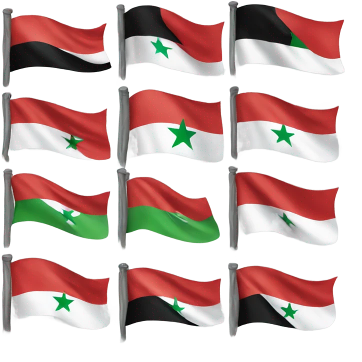 Syria new flag emoji