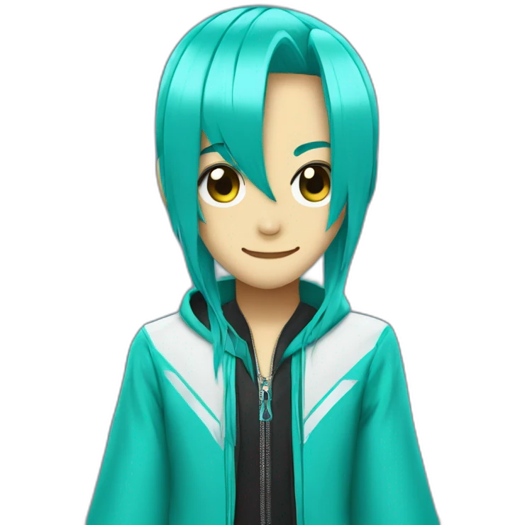 drake dressed as hatsune miku emoji
