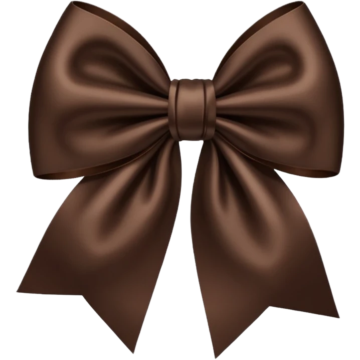 dark brown bow emoji