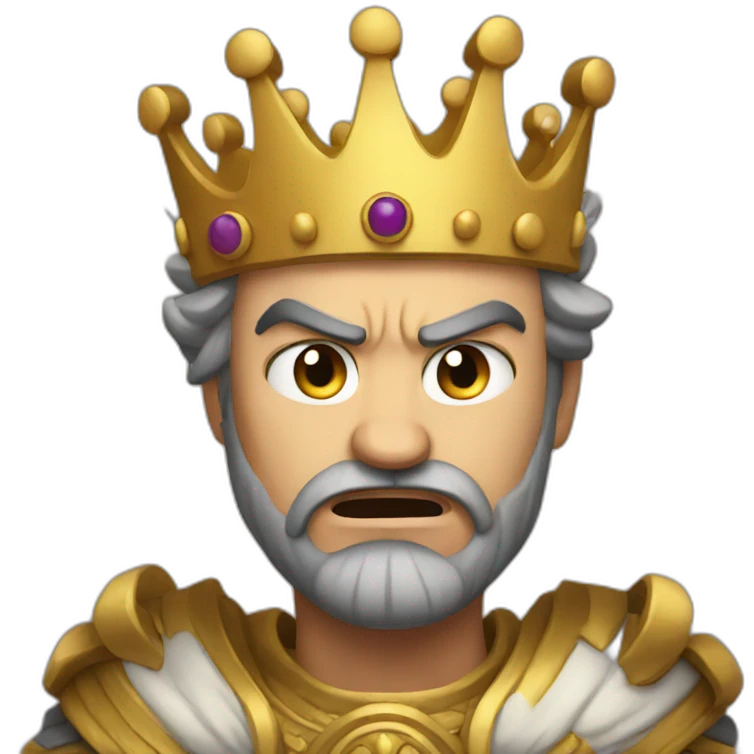 angry king emoji