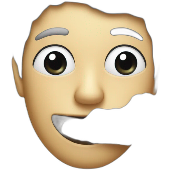 snorting lines of white flour emoji