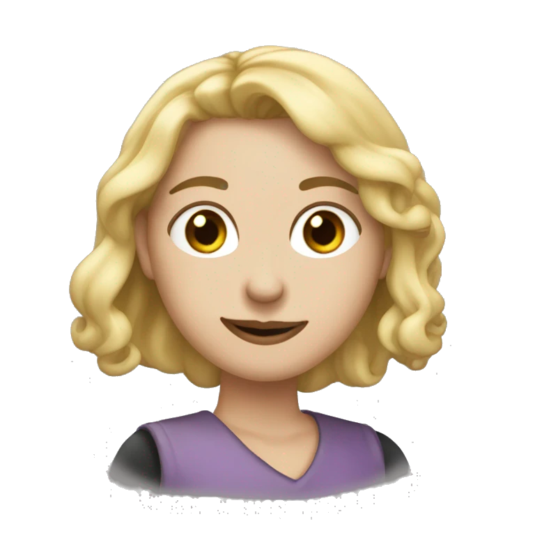 Девушка с длинными черными волосами emoji
