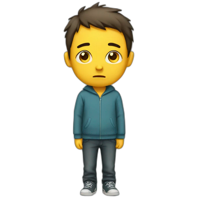 sad boy emoji