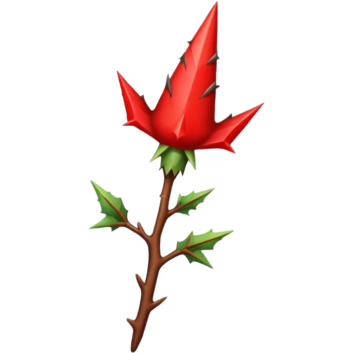 red thorn emoji