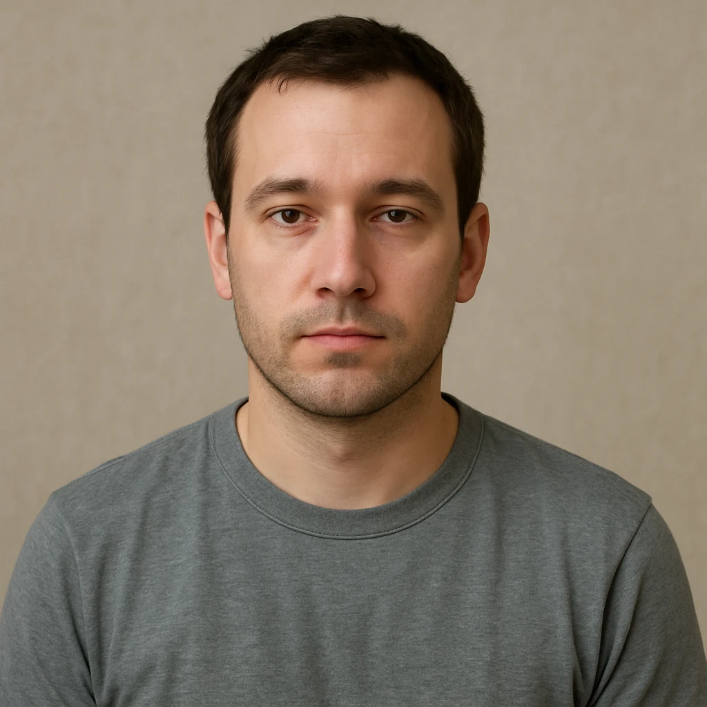 an unknown man, neutral expression, casual clothing, generic appearance emoji