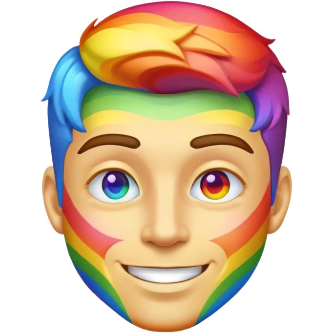 Rainbow man emoji