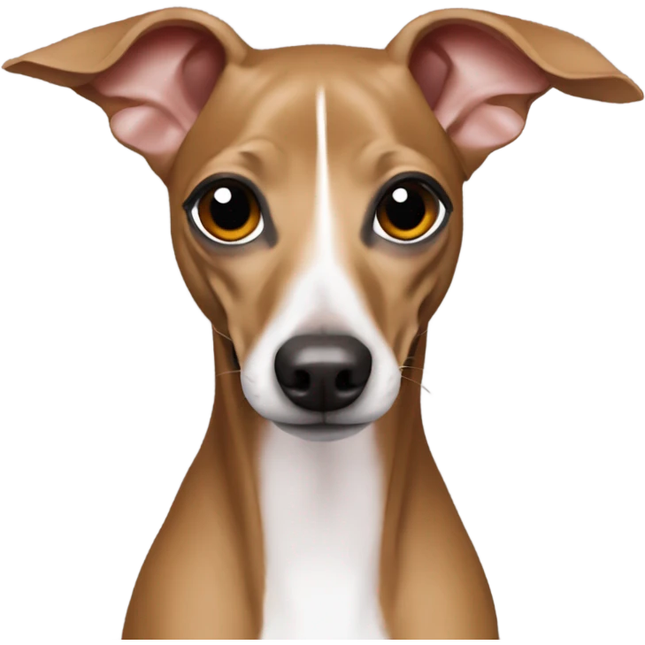 Red fawn italian greyhound emoji