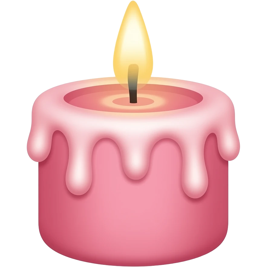 Aura vibe pink Candle emoji