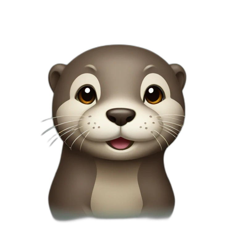 Cute otter emoji