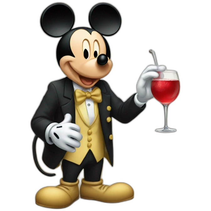 Mickey a l'apéro emoji