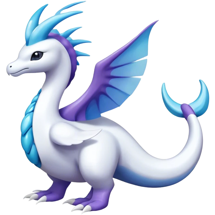 lugia-dragonair-suicune-hybrid, full body emoji