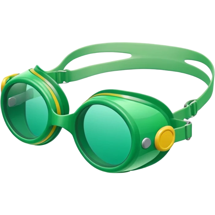 green swim goggles emoji
