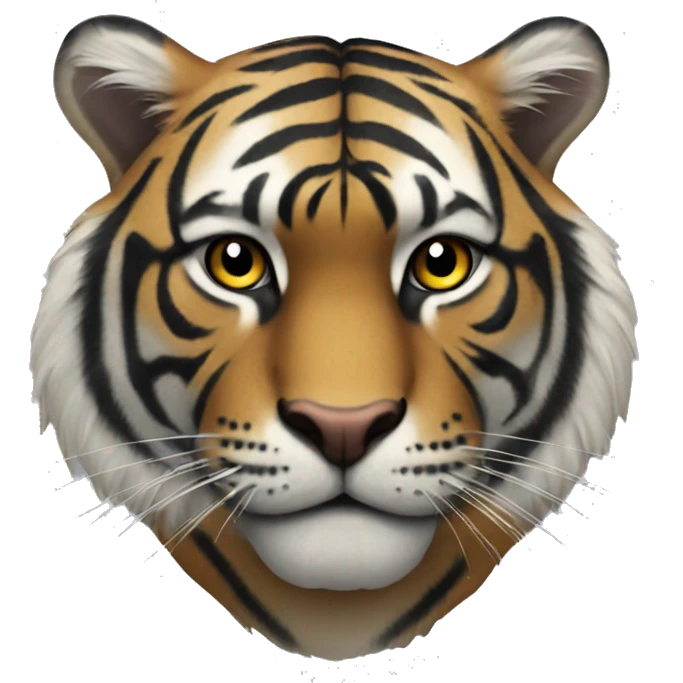 Black tiger emoji