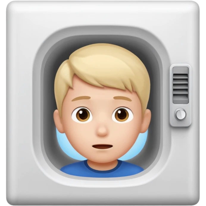 Boy with wall hole aircon emoji