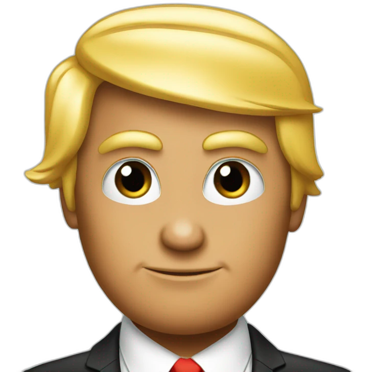 Trump as playboy rabbit emoji