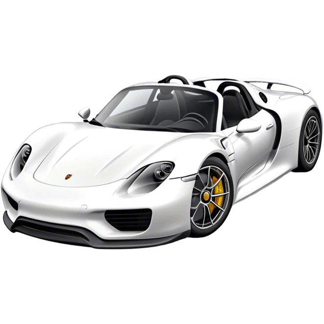 Porsche 918 Spyder - Porsche (Model Year: 2021) (Iconic colour: White) emoji