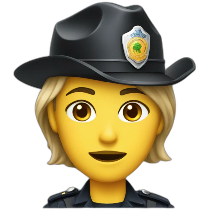 hot pepper police officer, female emoji