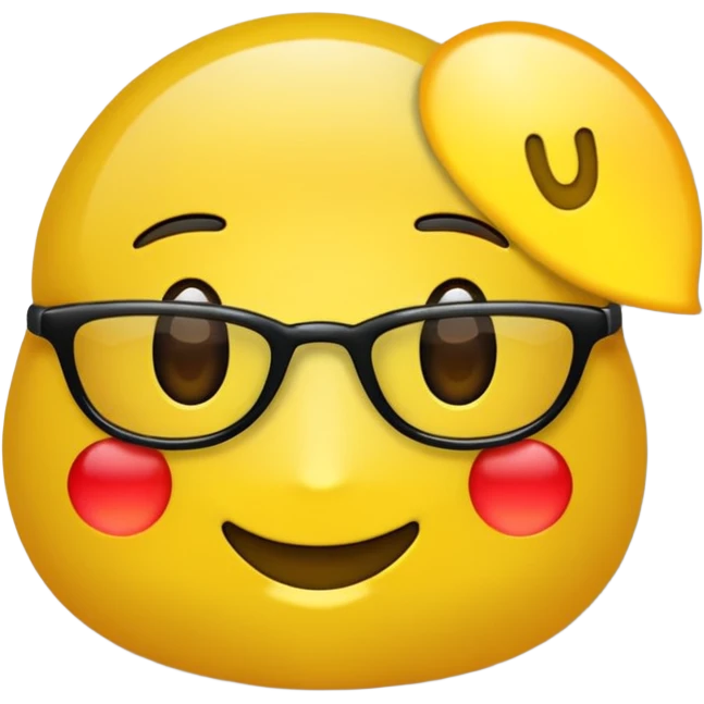 Maak een sticker in fluo kleur van de tekens "+U" emoji