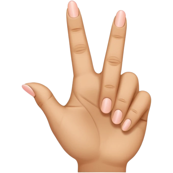 pointer finger, middle finger and pinky finger up, ring finger down emoji