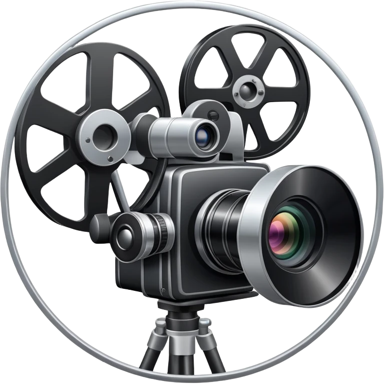A video camera and film reel emoji