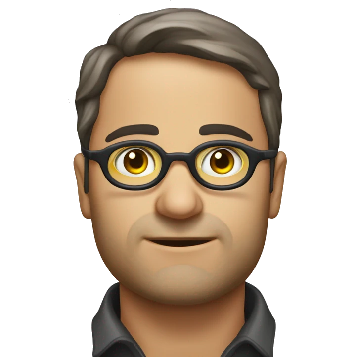 occhiali rotondi senza astina emoji