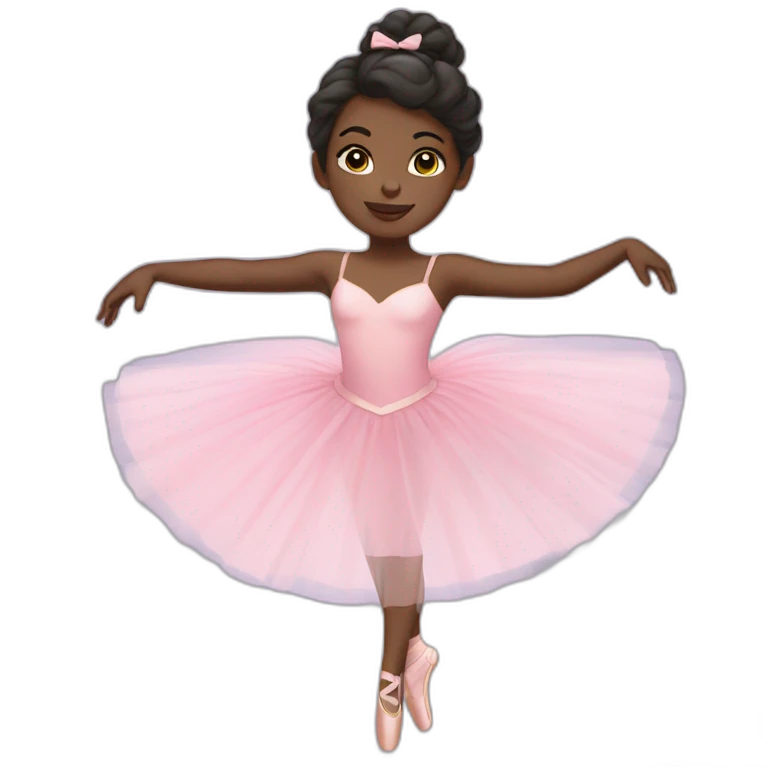 Black girl ballerina emoji