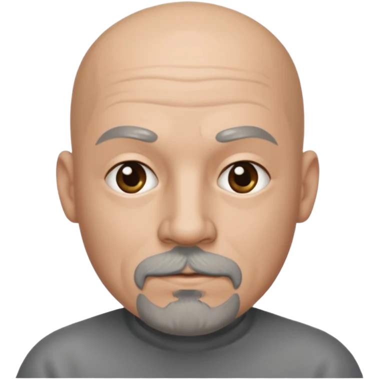 лысый мужчина с седой бородой-эспаньолкой emoji