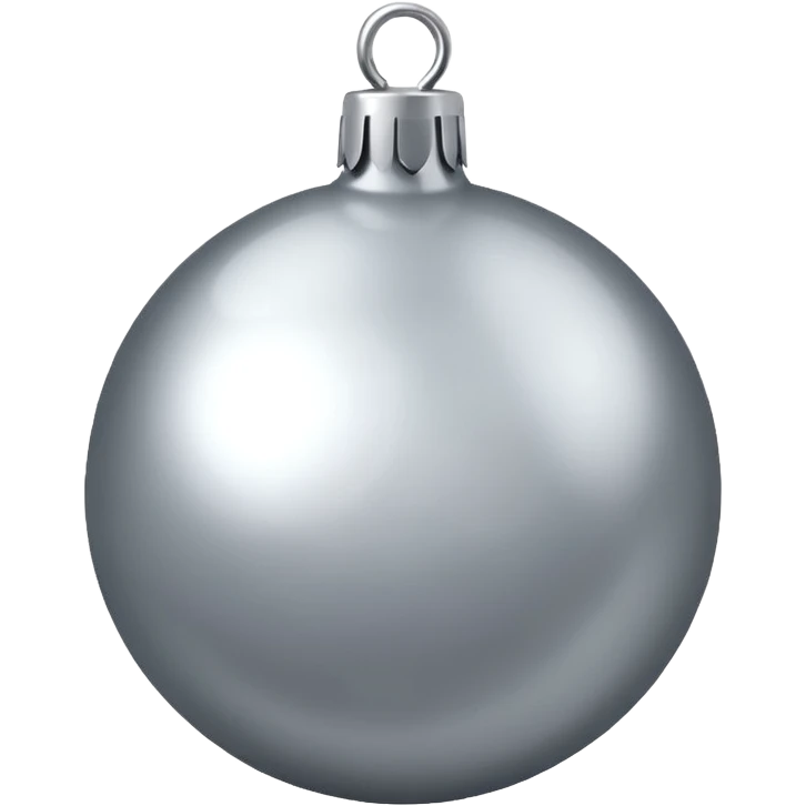 christmas ball silver emoji