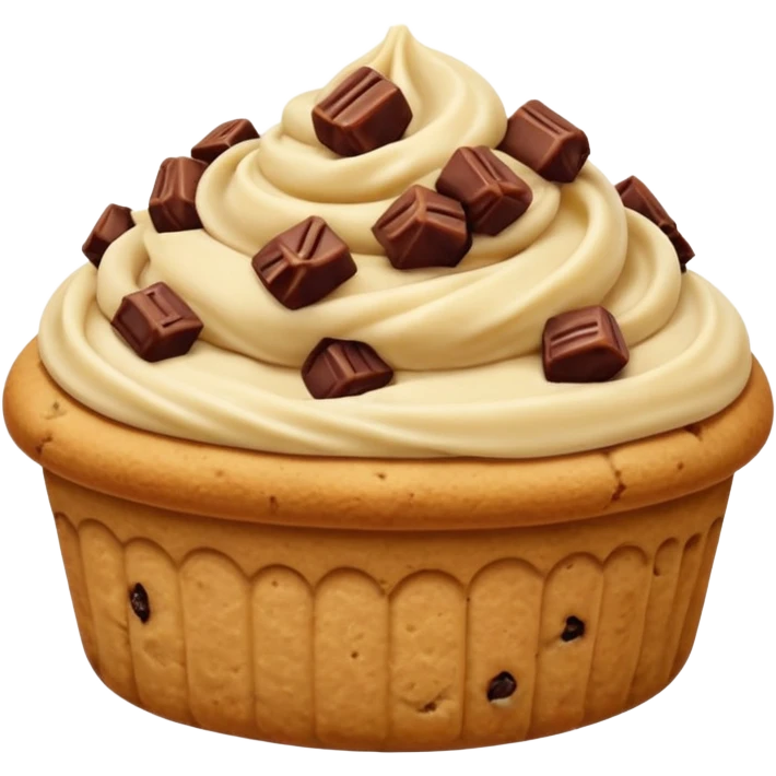 one filled date with like cookie dough topping  emoji