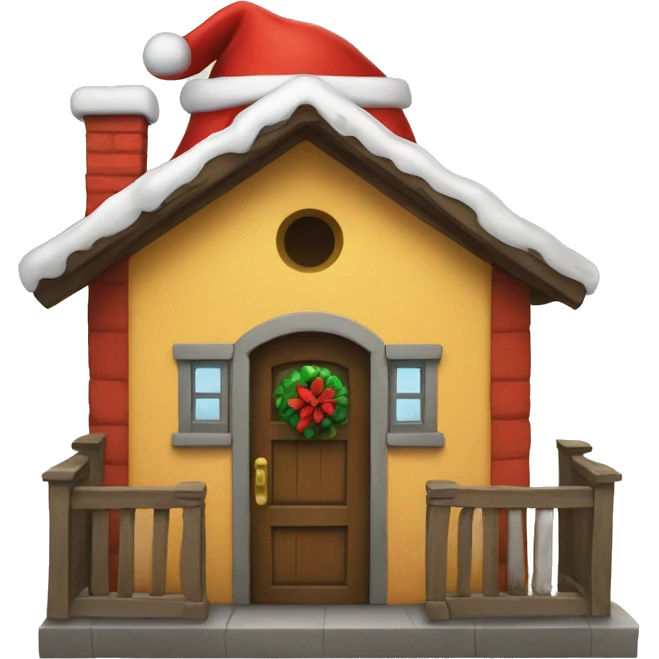 casita de santa claus  emoji