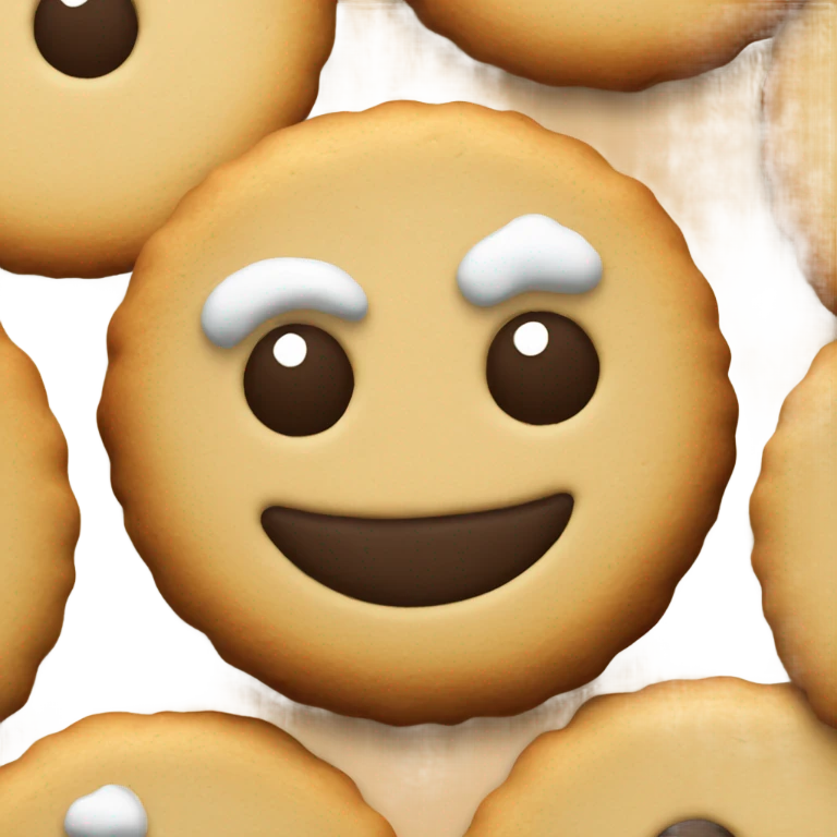 Cookie with born here frosting emoji