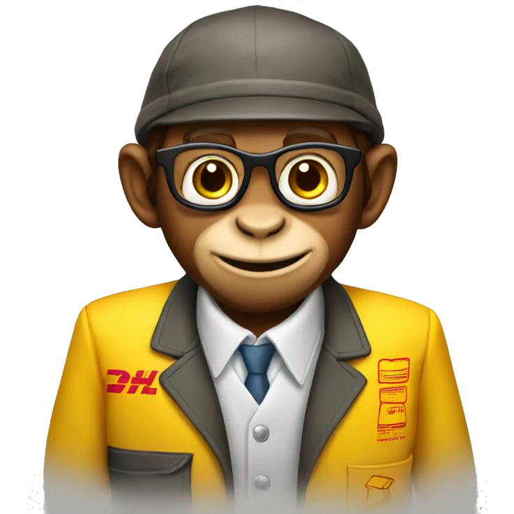 DHL's monkey employee emoji