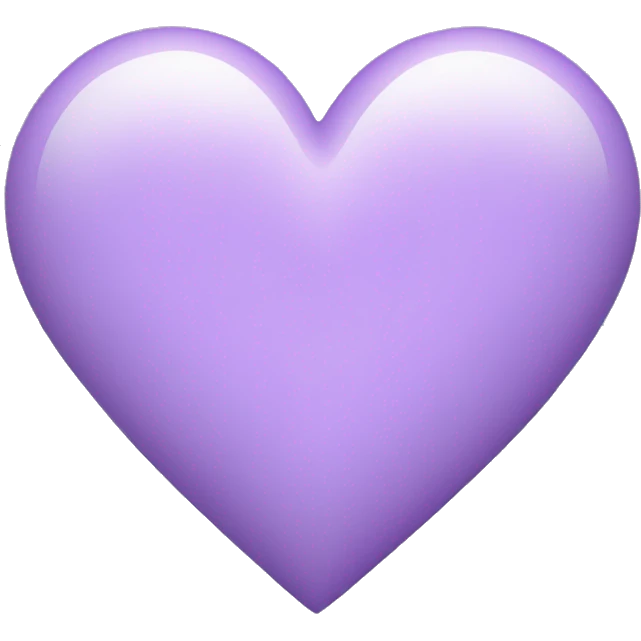 Light purple heart  emoji