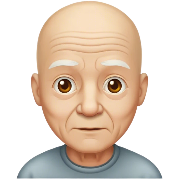 old man bald ead emoji